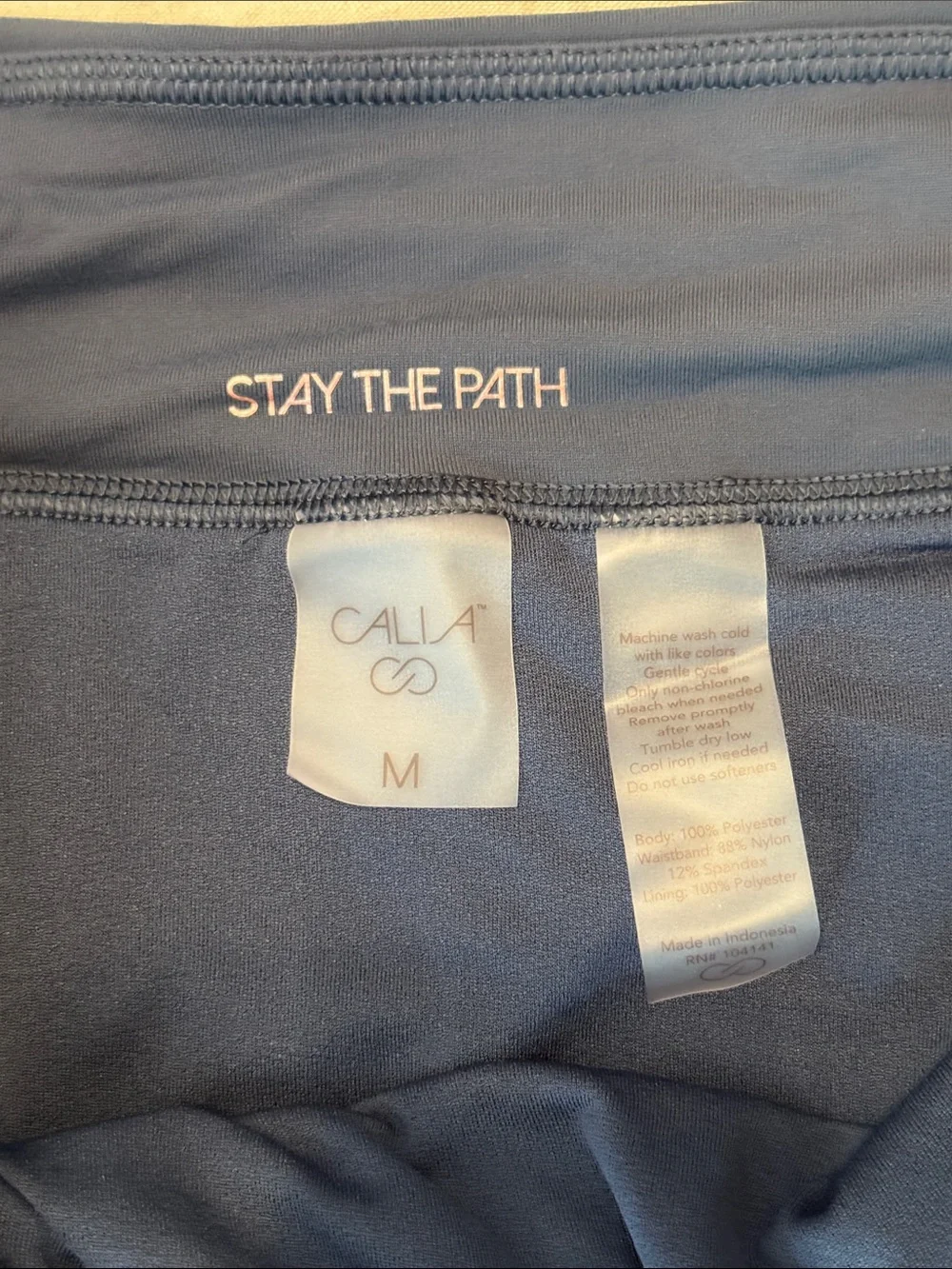 Calia by Carrie Underwood Blue Active Shorts- Stay The Path - Picture 1 of 4